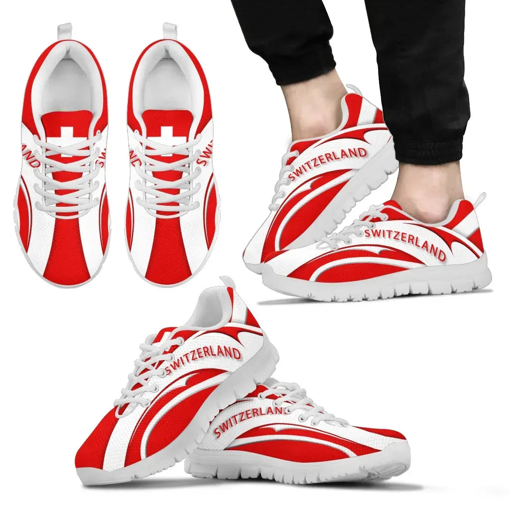 Switzerland Flag Sneakers Camber Style