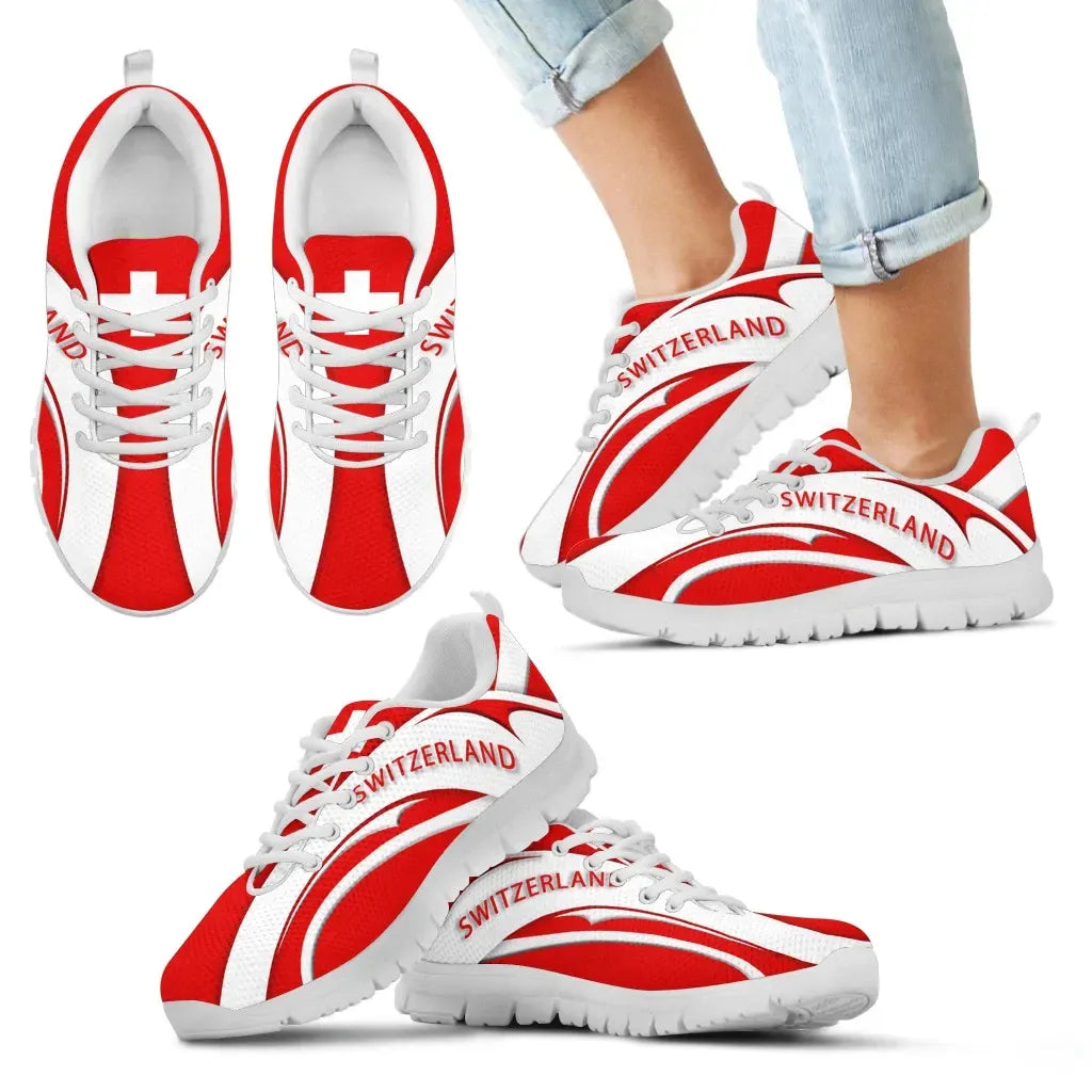 Switzerland Flag Sneakers Camber Style