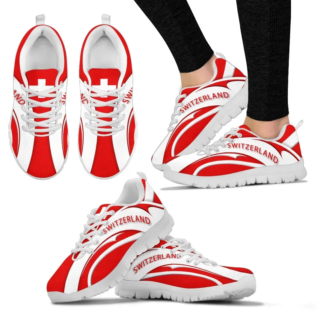 Switzerland Flag Sneakers Camber Style