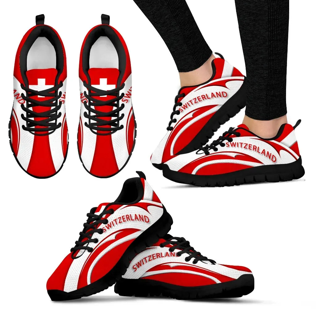 Switzerland Flag Sneakers Camber Style