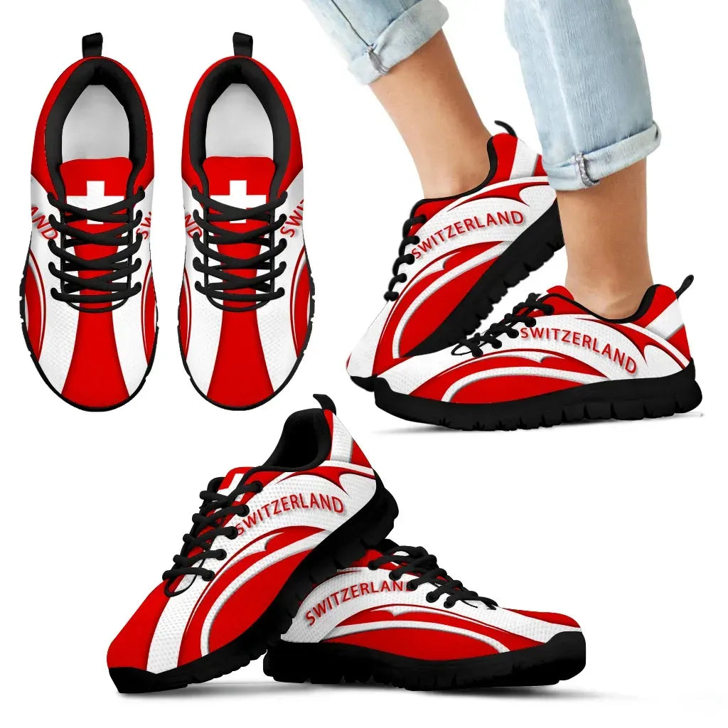 Switzerland Flag Sneakers Camber Style