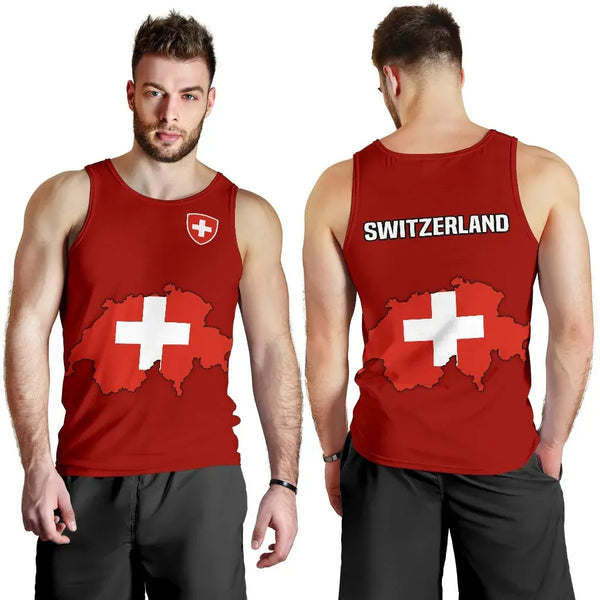 Switzerland Map Special Men Tank Top