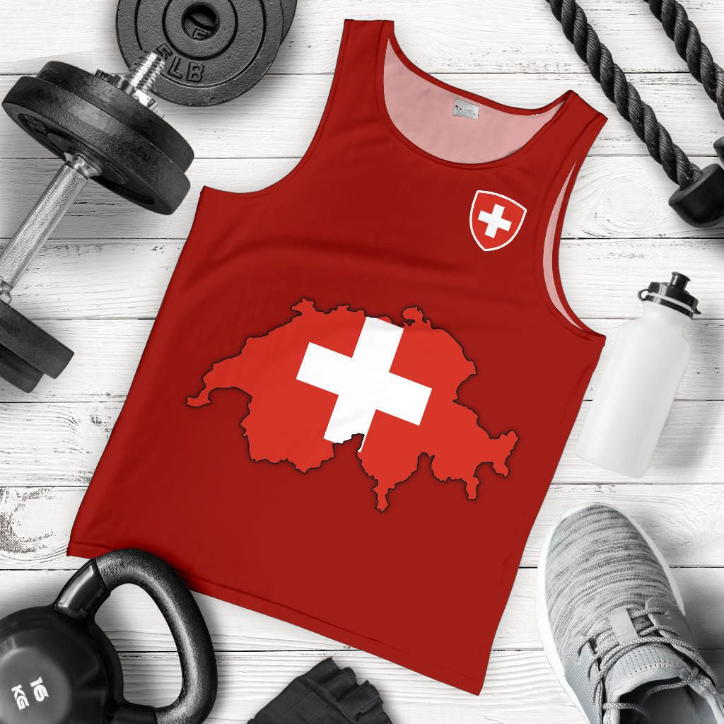 Switzerland Map Special Men Tank Top