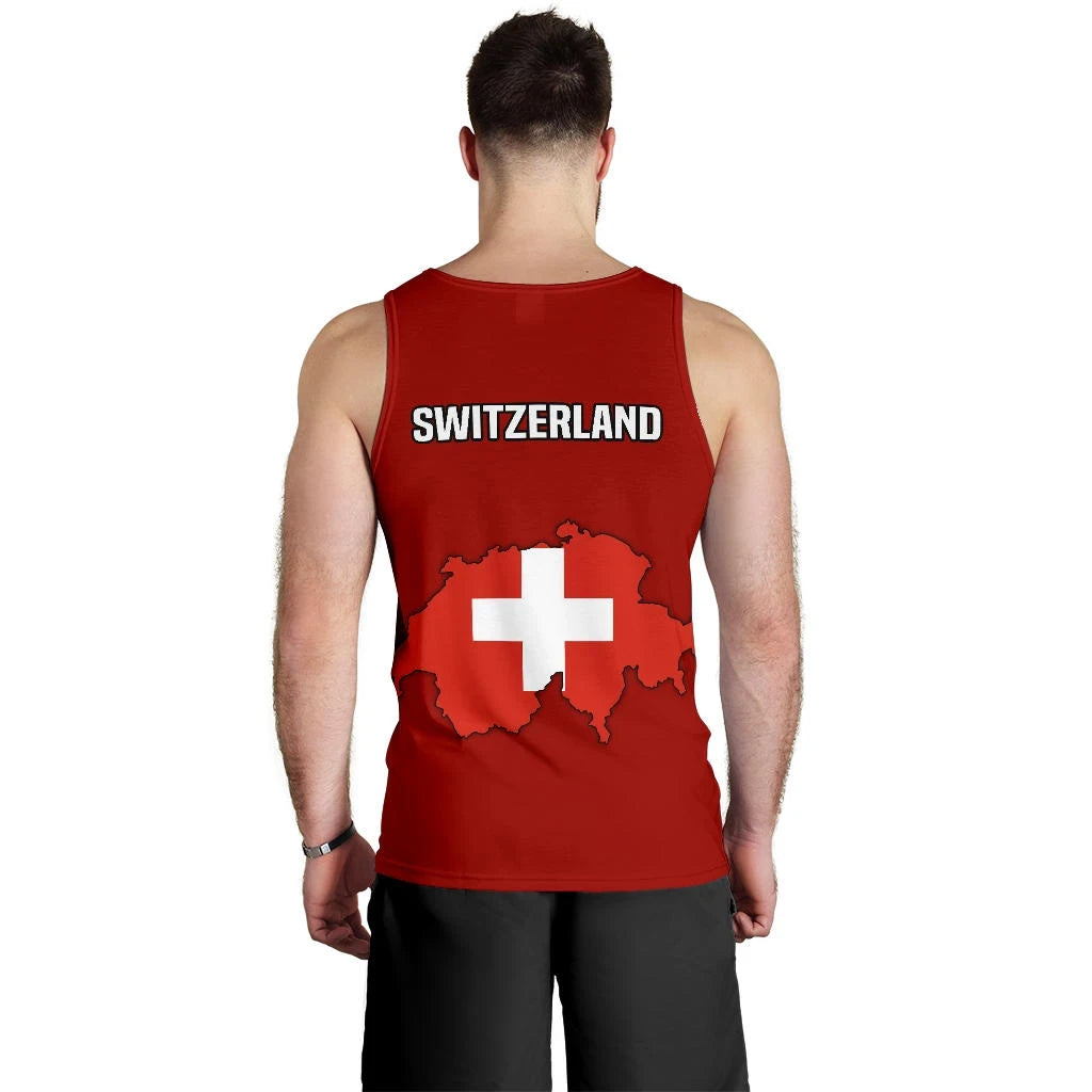 Switzerland Map Special Men Tank Top