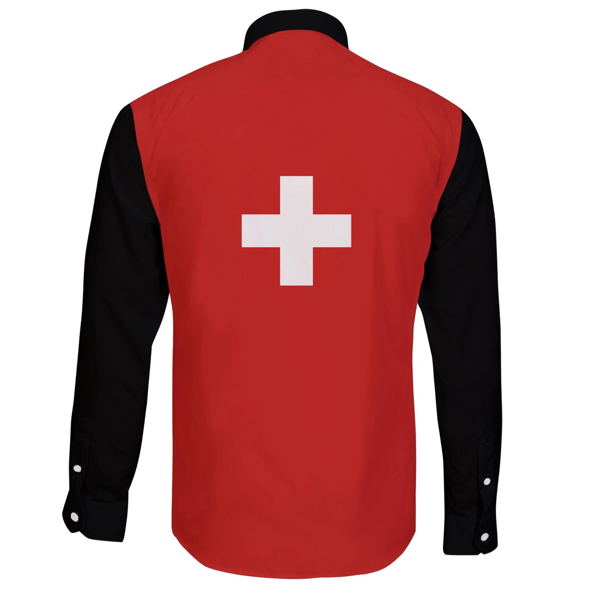 Switzerland Long Sleeve Button Shirt