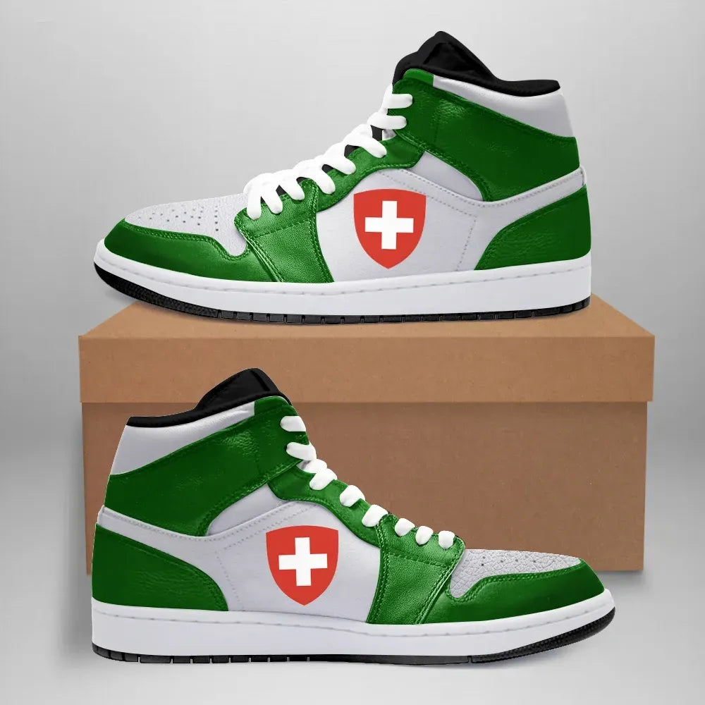 Switzerland High Sneakers Aj Pine Green