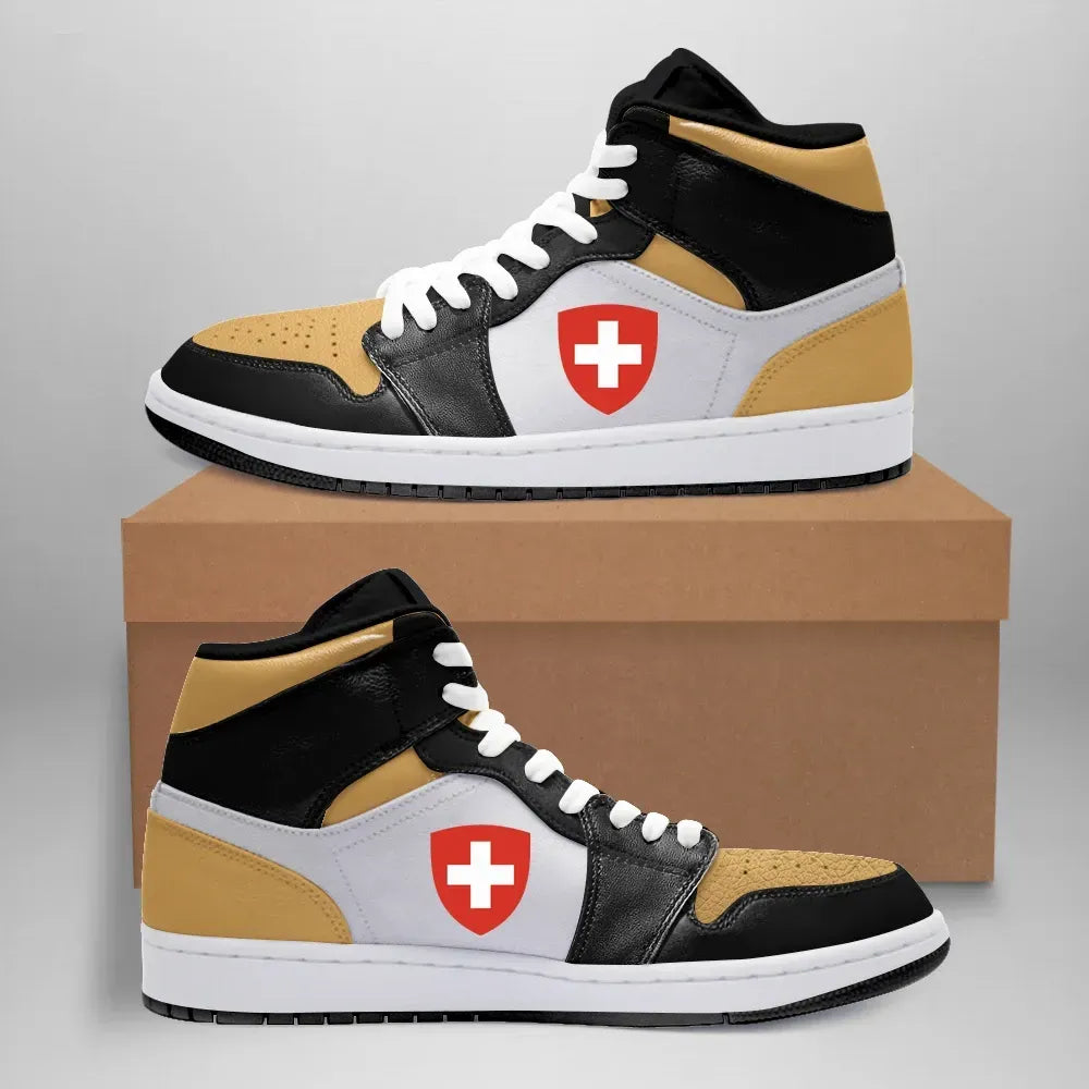 Switzerland High Sneakers Aj Retro Gold Toe