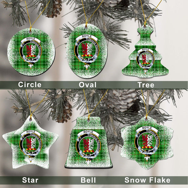 Boyle Tartan Chritsmas Decor, Boyle Clan Ceramic Ornament