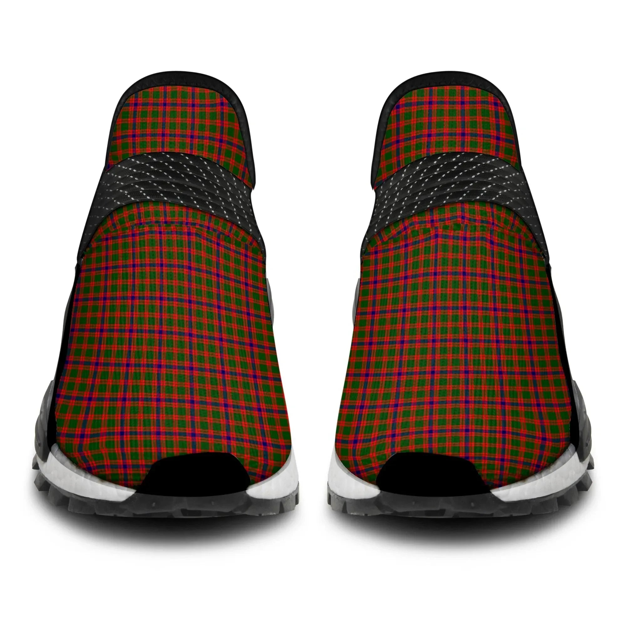 Skene Modern Tartan Plaid Like NMD Human Shoes