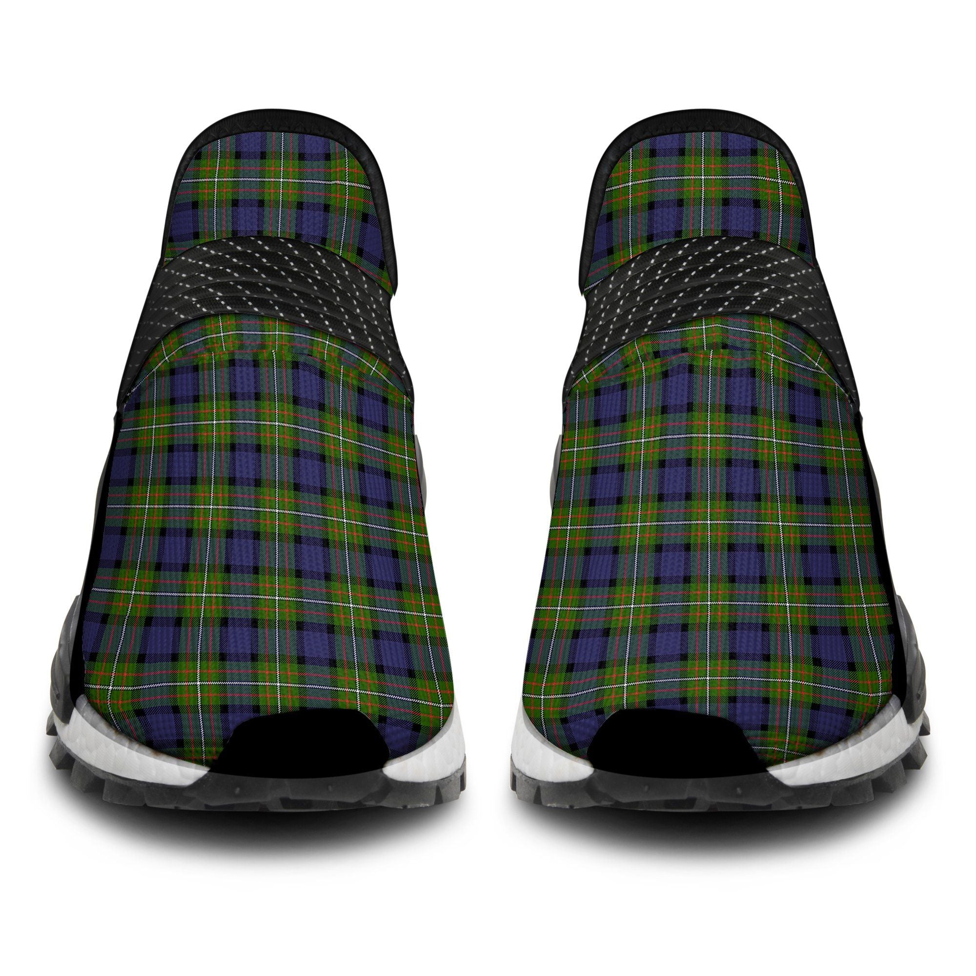 Fergusson Modern Tartan Plaid Like NMD Human Shoes