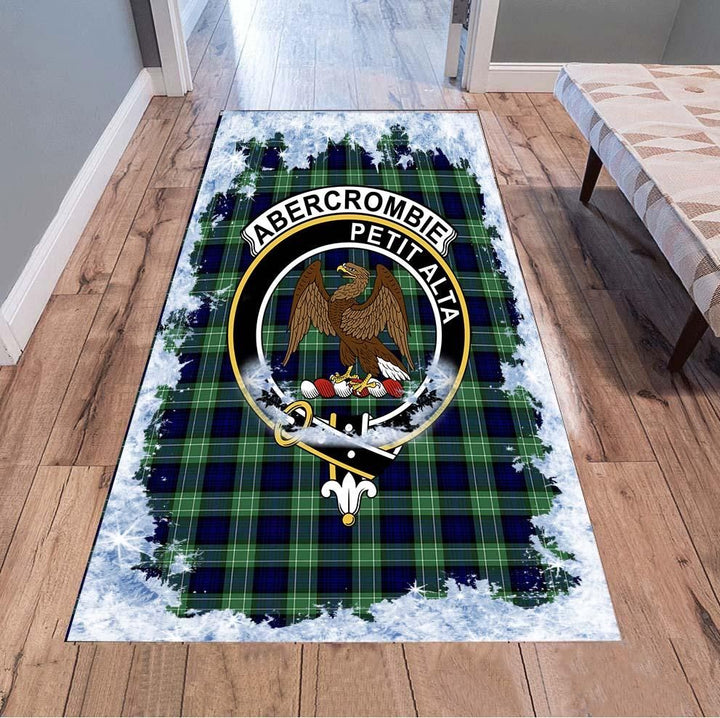 Abercrombie Tartan Christmas Area Rugs, Abercrombie Clan Badge Area Rugs