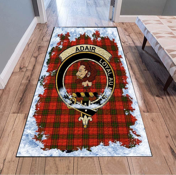 Adair Tartan Christmas Area Rugs, Adair Clan Badge Area Rugs