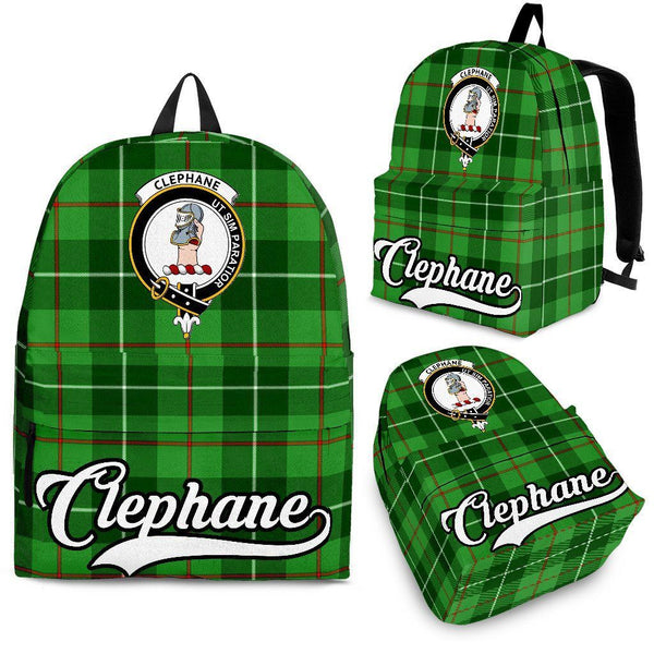 Clephane (or Clephan) Tartan Crest Backpack
