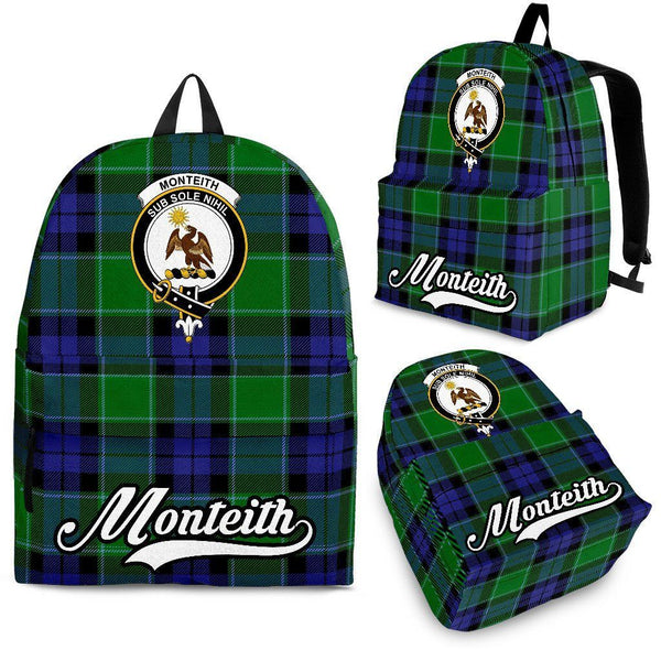 Monteith Tartan Crest Backpack