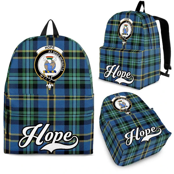 Hope Tartan Crest Backpack