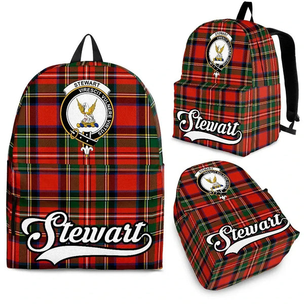 Stewart (High Stewards) Tartan Crest Backpack