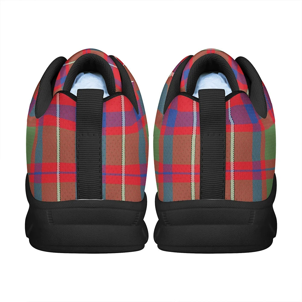 Shaw Red Modern Tartan Plaid Sneakers