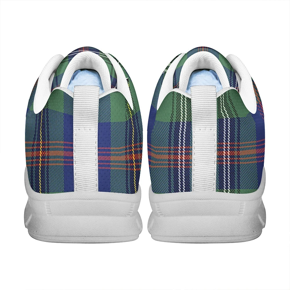 Wood Modern Tartan Plaid Sneakers