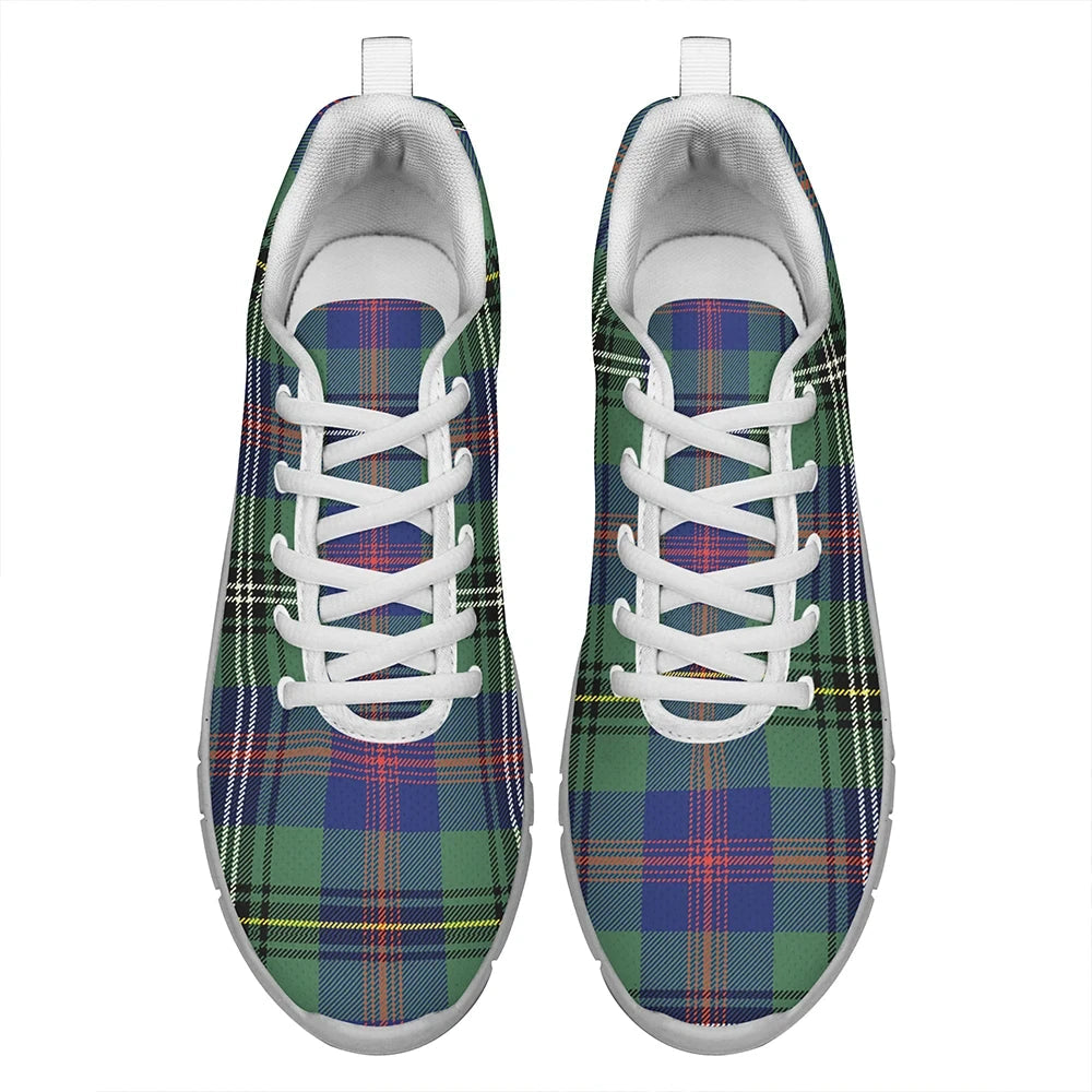 Wood Modern Tartan Plaid Sneakers