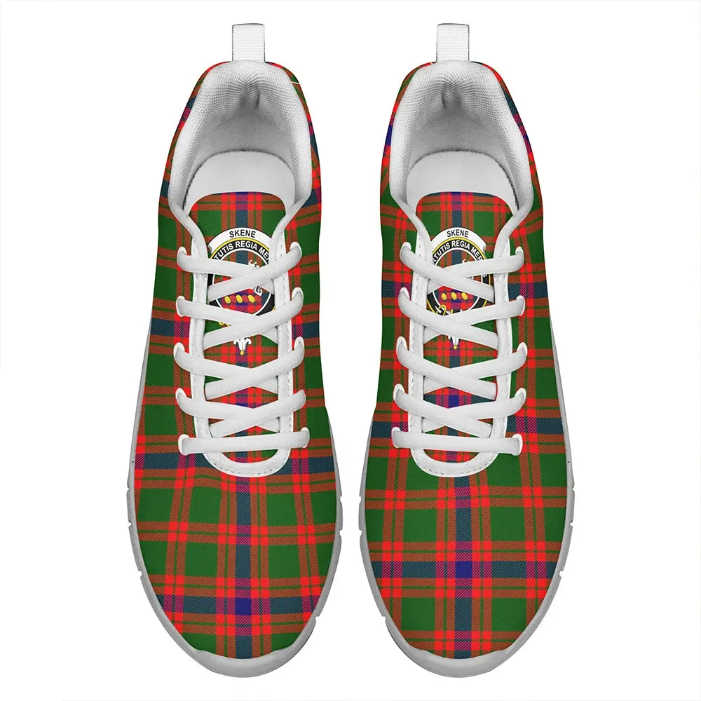 Skene Modern Tartan Crest Sneakers