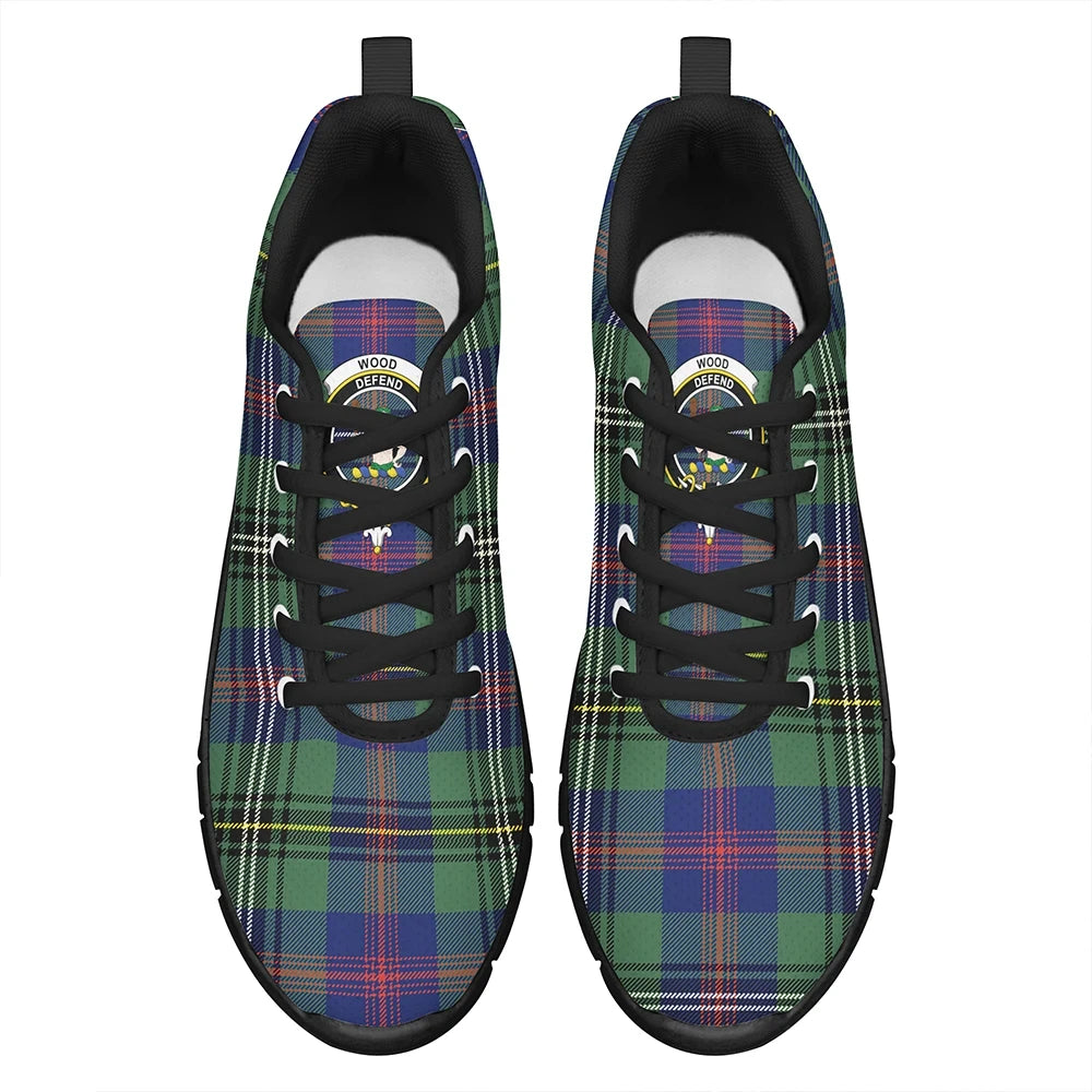 Wood Modern Tartan Crest Sneakers