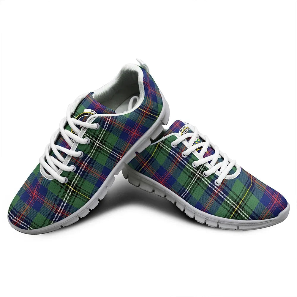 Wood Modern Tartan Crest Sneakers