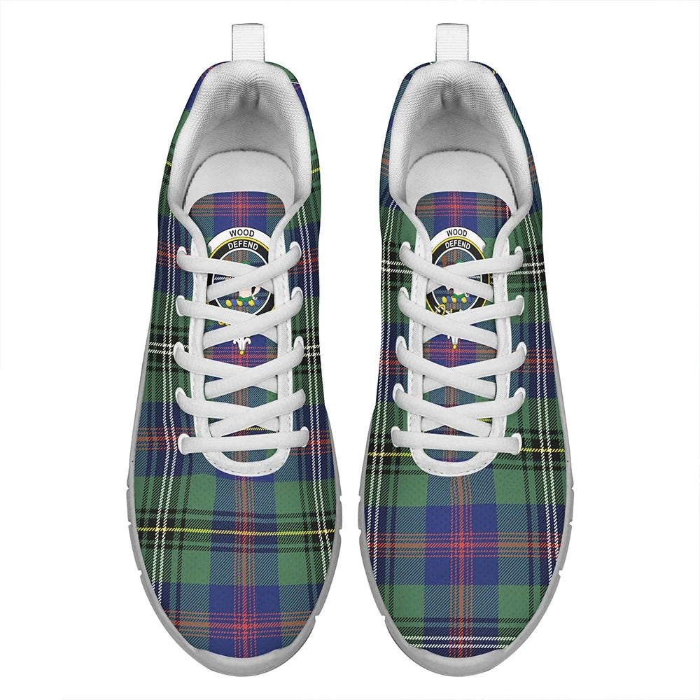 Wood Modern Tartan Crest Sneakers