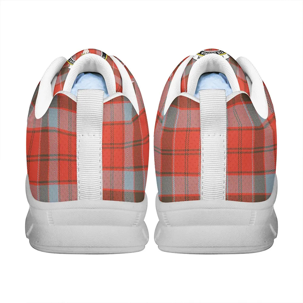 Robertson Weathered Tartan Crest Sneakers