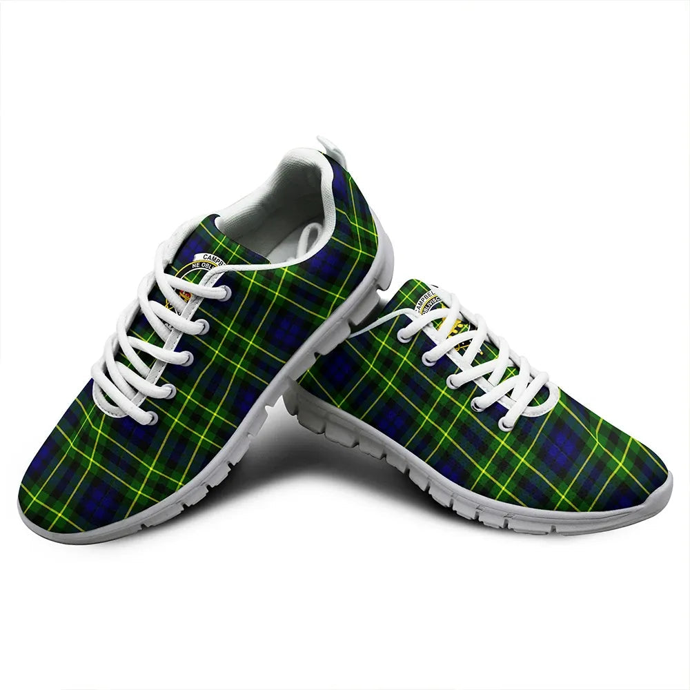 Campbell of Breadalbane Modern Tartan Crest Sneakers