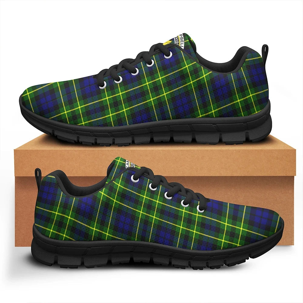 Campbell of Breadalbane Modern Tartan Crest Sneakers