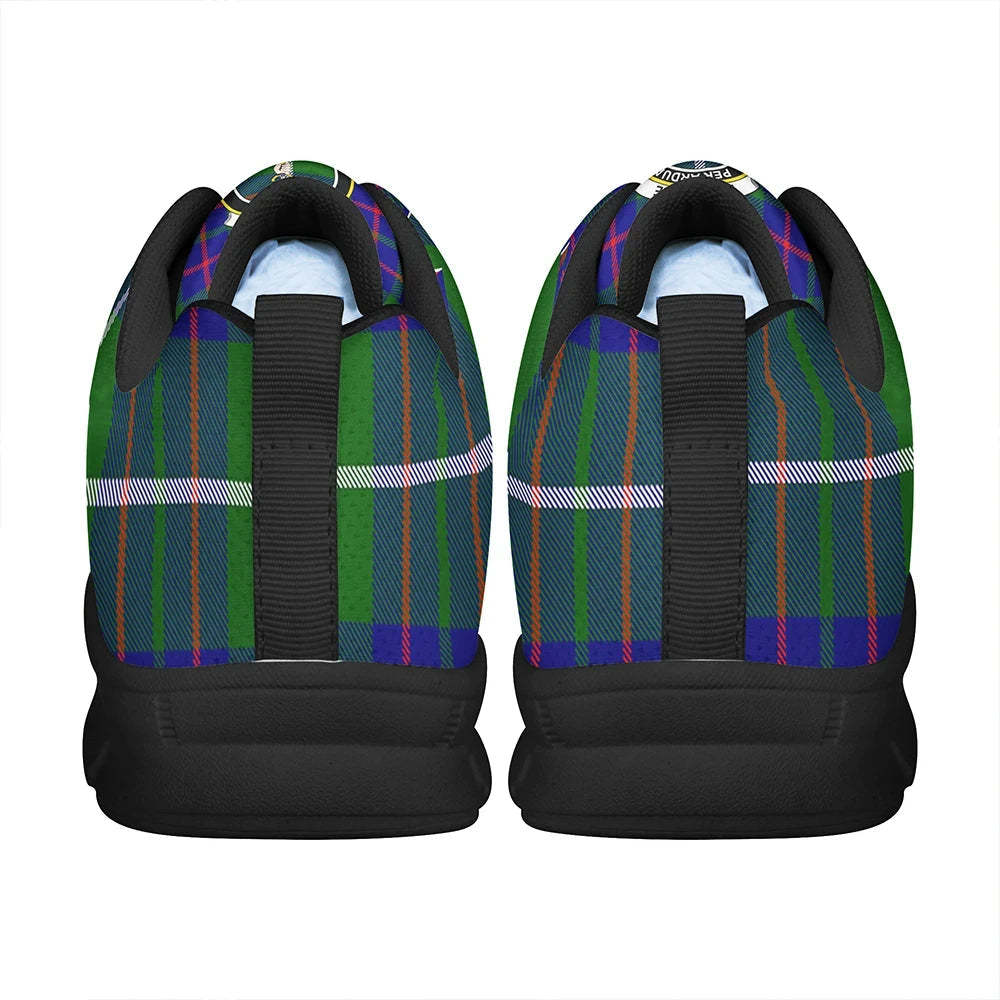 MacIntyre Hunting Modern Tartan Crest Sneakers