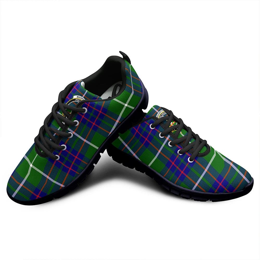 MacIntyre Hunting Modern Tartan Crest Sneakers