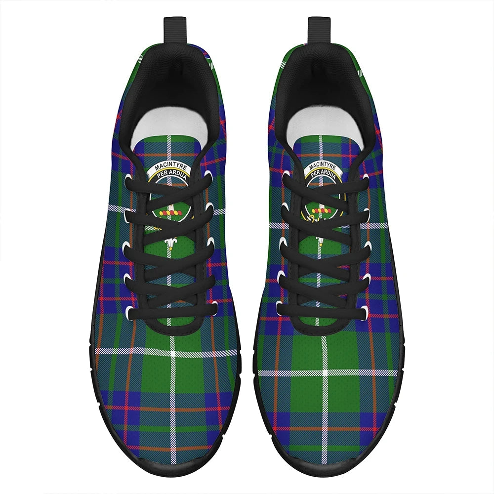 MacIntyre Hunting Modern Tartan Crest Sneakers