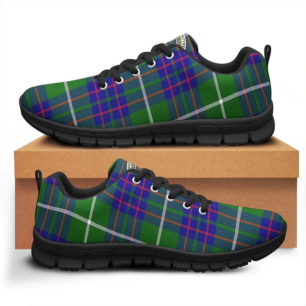 MacIntyre Hunting Modern Tartan Crest Sneakers