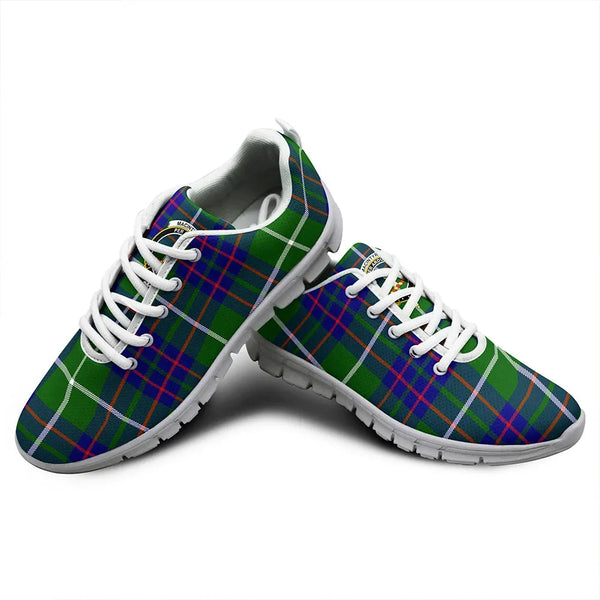 MacIntyre Hunting Modern Tartan Crest Sneakers