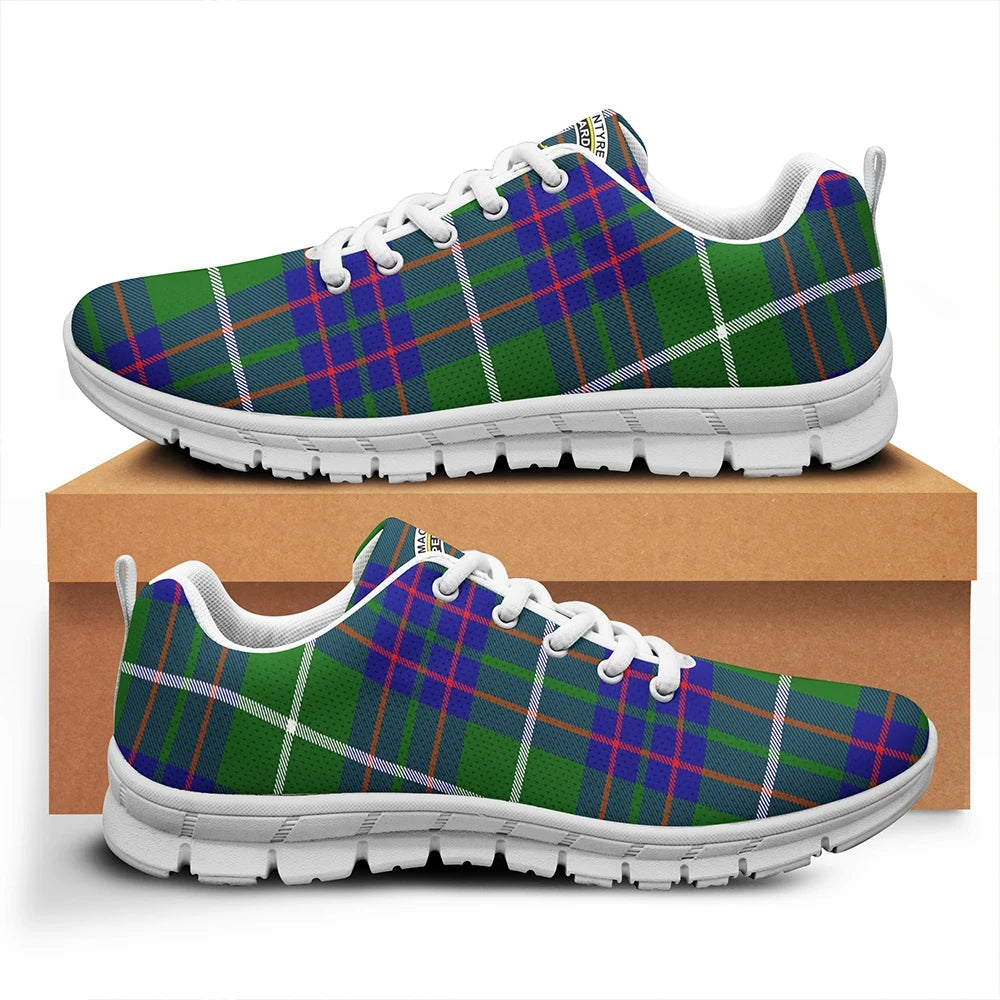 MacIntyre Hunting Modern Tartan Crest Sneakers