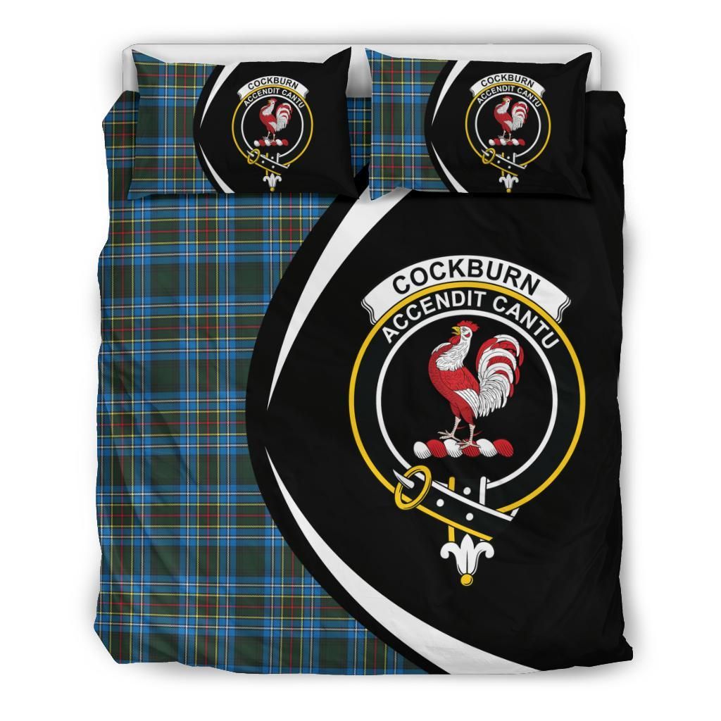 Cockburn Modern Clan Bedding Set, Scottish Tartan Cockburn Modern Clan Bedding Set Circle Style