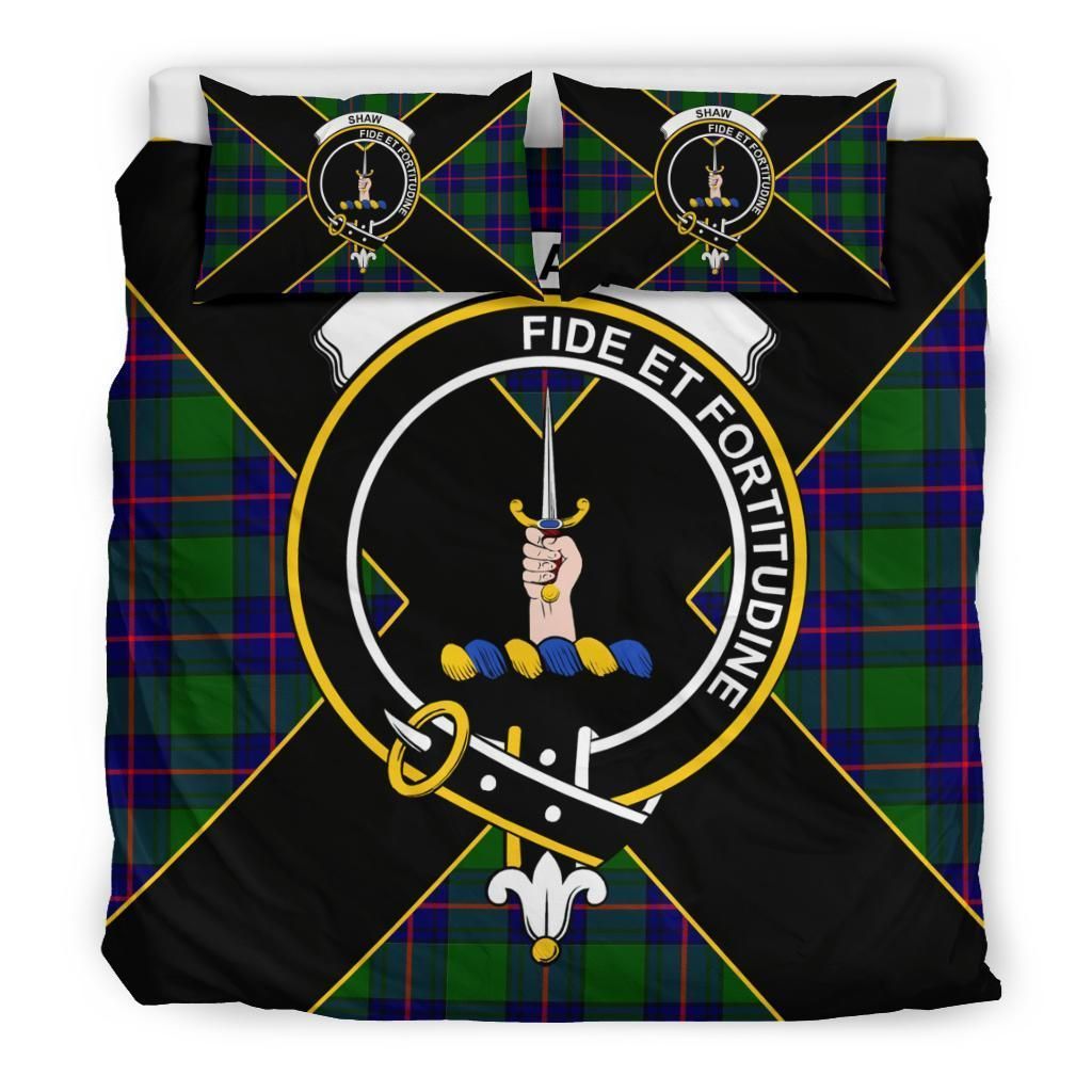 Shaw (of Tordarroch) Clan Bedding Set, Scottish Tartan Shaw (of Tordarroch) Clan Bedding Set Luxury Style