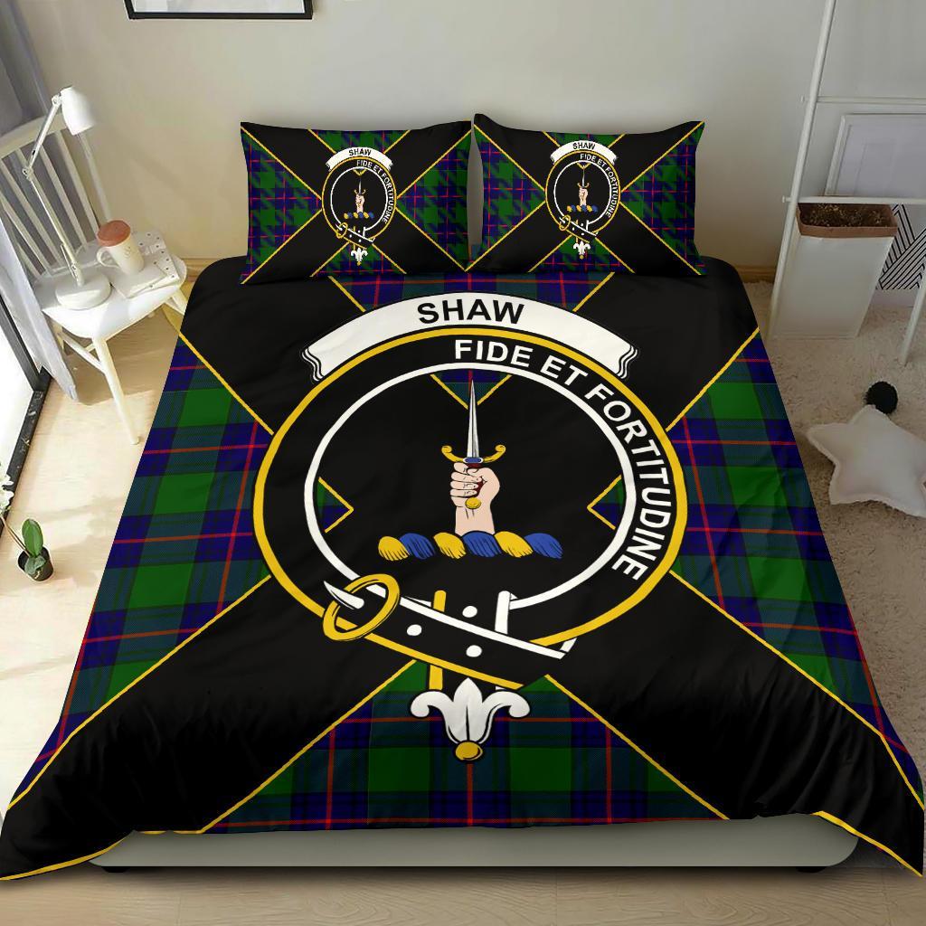 Shaw (of Tordarroch) Clan Bedding Set, Scottish Tartan Shaw (of Tordarroch) Clan Bedding Set Luxury Style