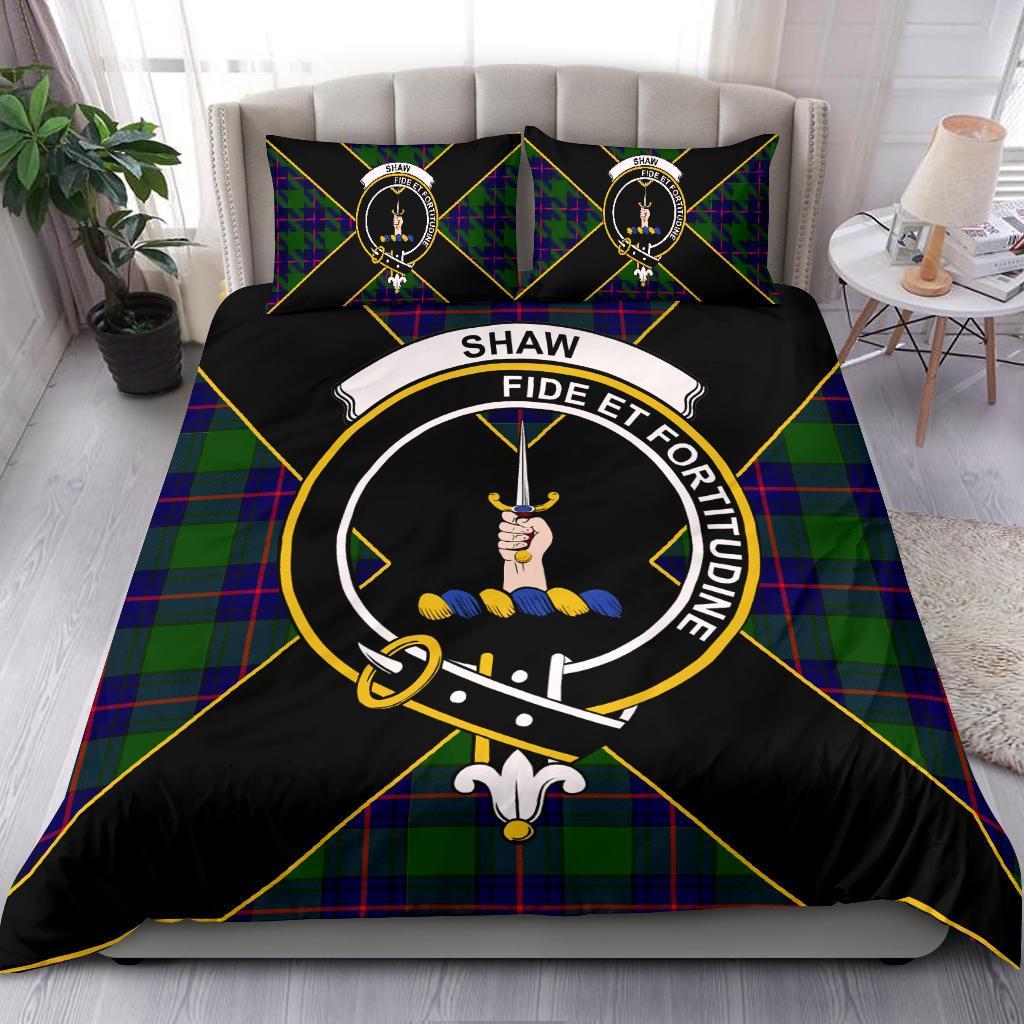 Shaw (of Tordarroch) Clan Bedding Set, Scottish Tartan Shaw (of Tordarroch) Clan Bedding Set Luxury Style