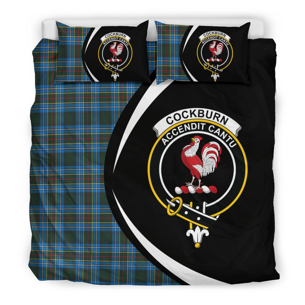 Cockburn Modern Clan Bedding Set, Scottish Tartan Cockburn Modern Clan Bedding Set Circle Style