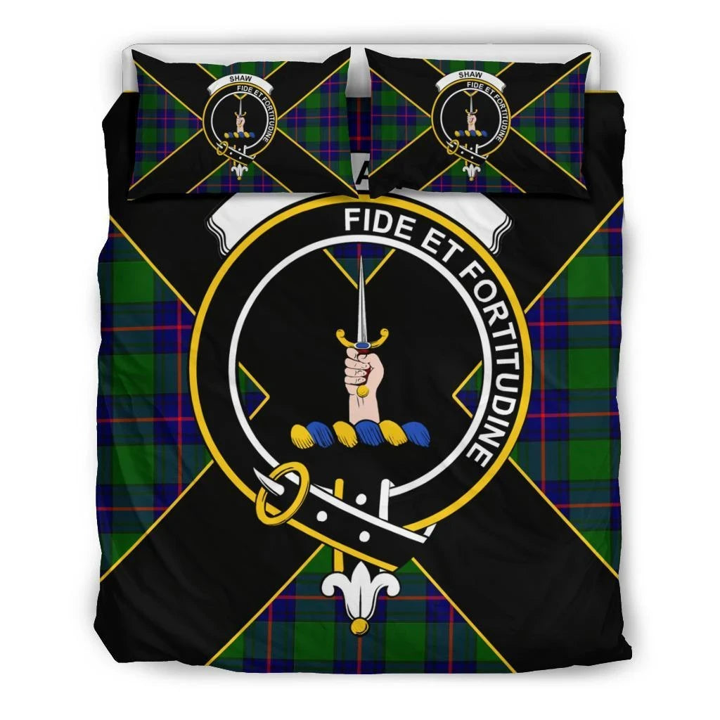 Shaw (of Tordarroch) Clan Bedding Set, Scottish Tartan Shaw (of Tordarroch) Clan Bedding Set Luxury Style