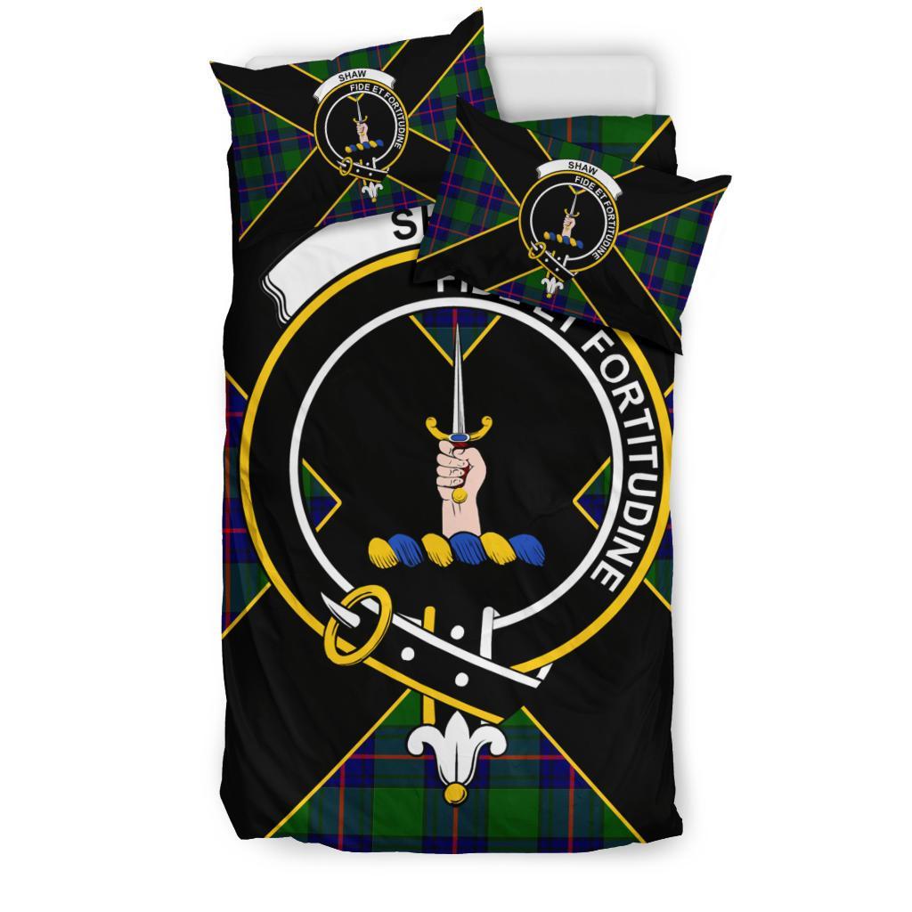 Shaw (of Tordarroch) Clan Bedding Set, Scottish Tartan Shaw (of Tordarroch) Clan Bedding Set Luxury Style