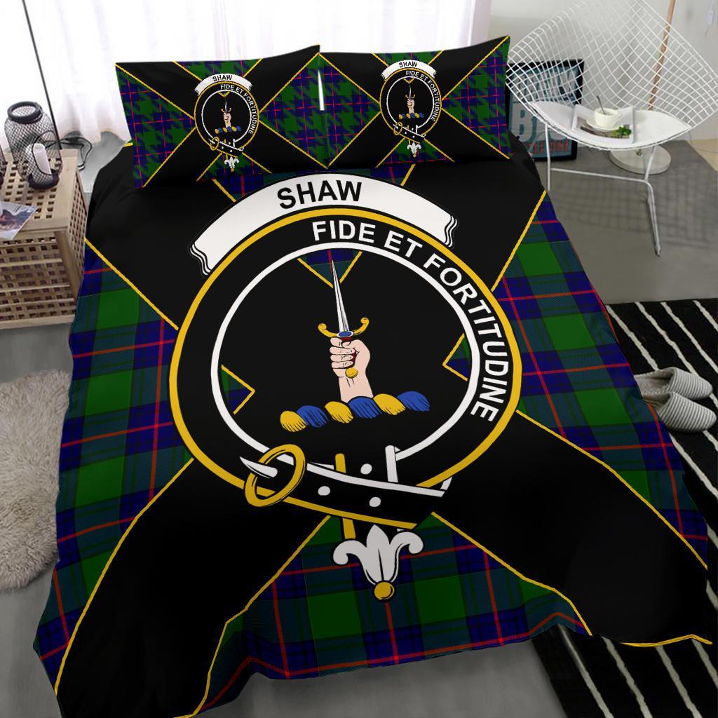 Shaw (of Tordarroch) Clan Bedding Set, Scottish Tartan Shaw (of Tordarroch) Clan Bedding Set Luxury Style