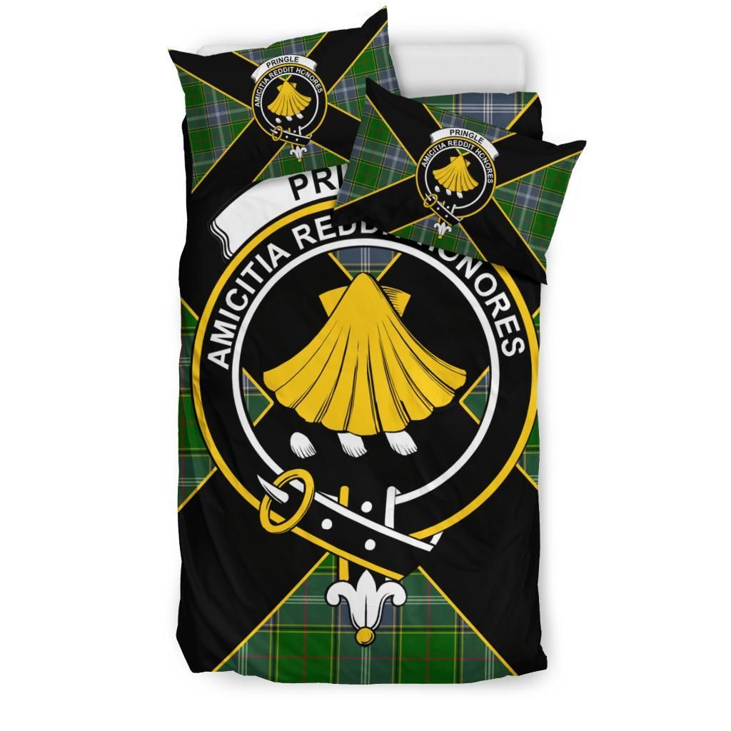 Pringle Clan Bedding Set, Scottish Tartan Pringle Clan Bedding Set Luxury Style