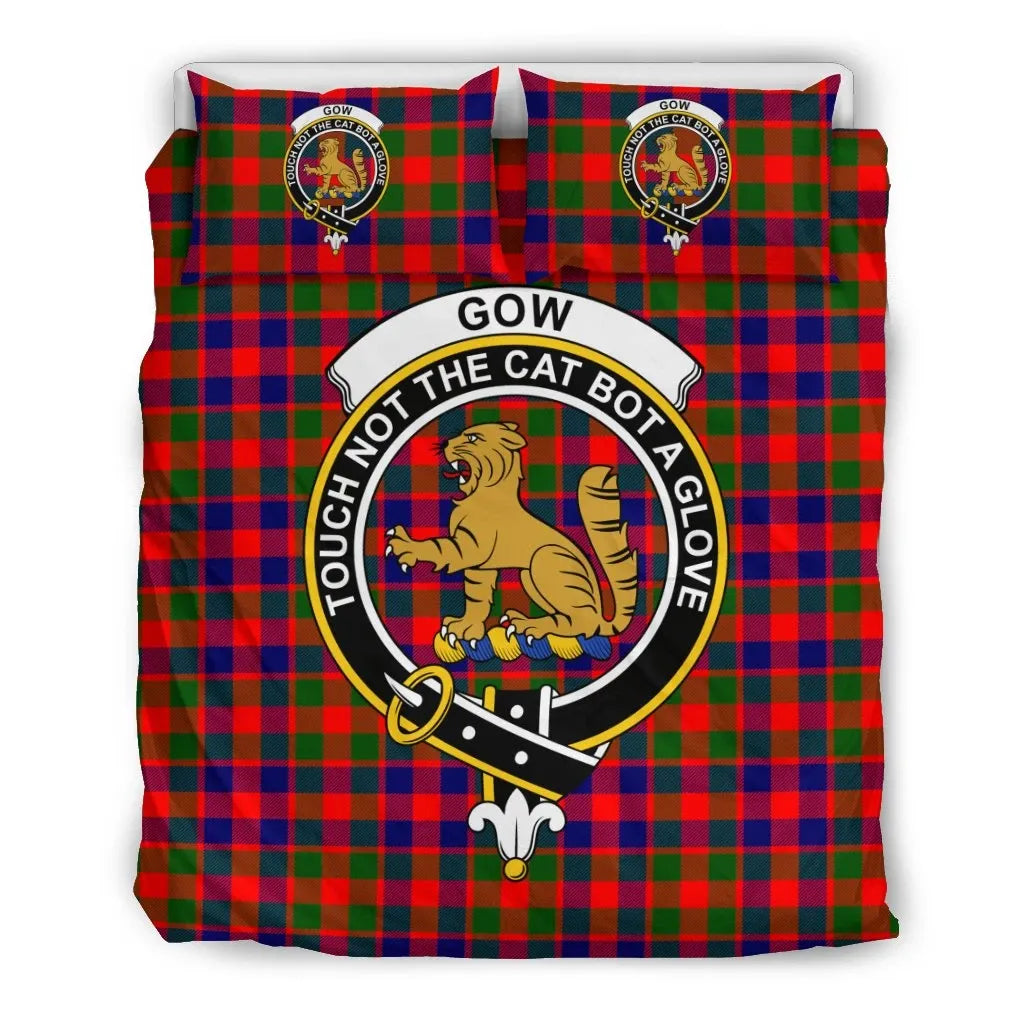 Gow (or McGouan) Clan Bedding Set, Scottish Tartan Gow (or McGouan) Clan Bedding Set Crest Style