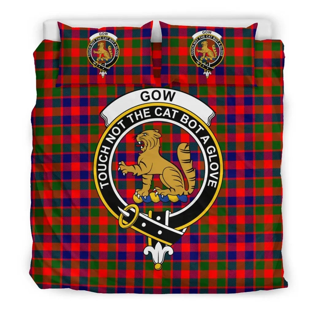 Gow (or McGouan) Clan Bedding Set, Scottish Tartan Gow (or McGouan) Clan Bedding Set Crest Style