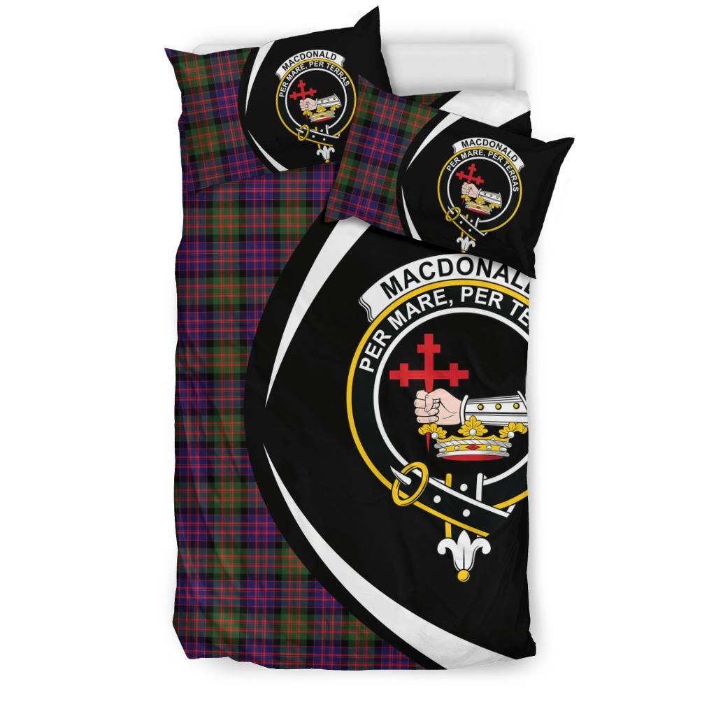 Macdonald Modern Clan Bedding Set, Scottish Tartan Macdonald Modern Clan Bedding Set Circle Style