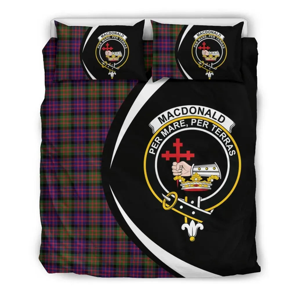 Macdonald Modern Clan Bedding Set, Scottish Tartan Macdonald Modern Clan Bedding Set Circle Style