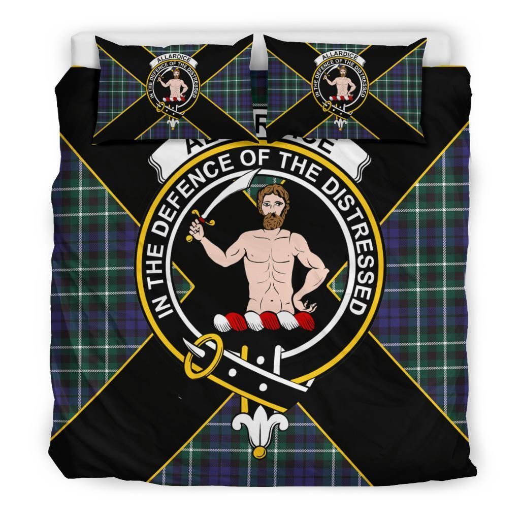 Allardice Clan Bedding Set, Scottish Tartan Allardice Clan Bedding Set Luxury Style